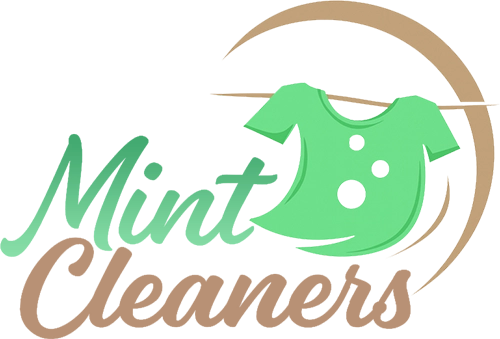 A stylized green shirt with circular spots is centered within a brown crescent shape on a green gradient background.